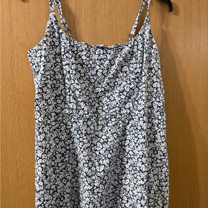Old Navy Navy and White Floral Camisole